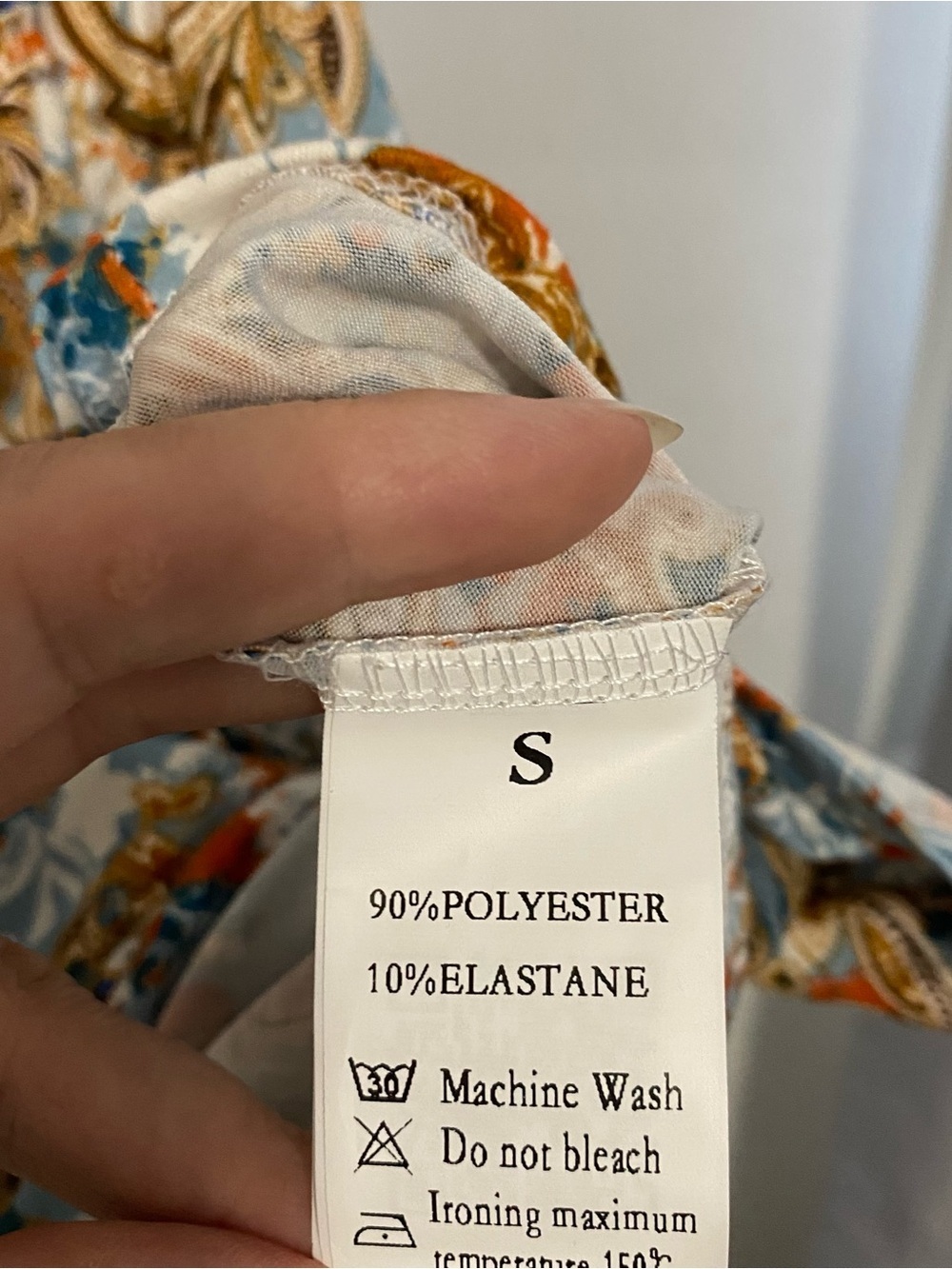 Paisley Floral Midi Dress in Blue and Gold for Girls - Picture 5 of 5
